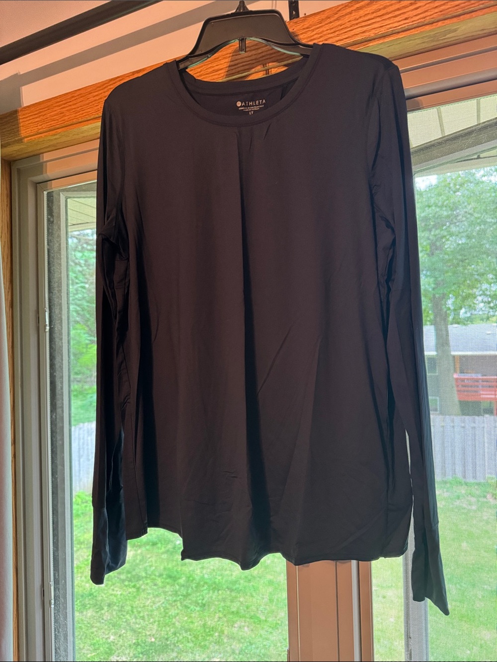 Athleta Long Sleeve Top - Navy. SPF/Swim material